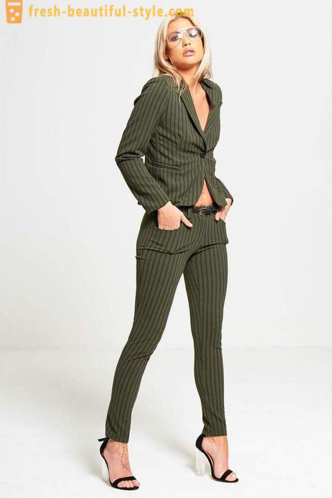 Bukse-drakter for kvinner: foto fasjonable stiler, tips for å lage bilder