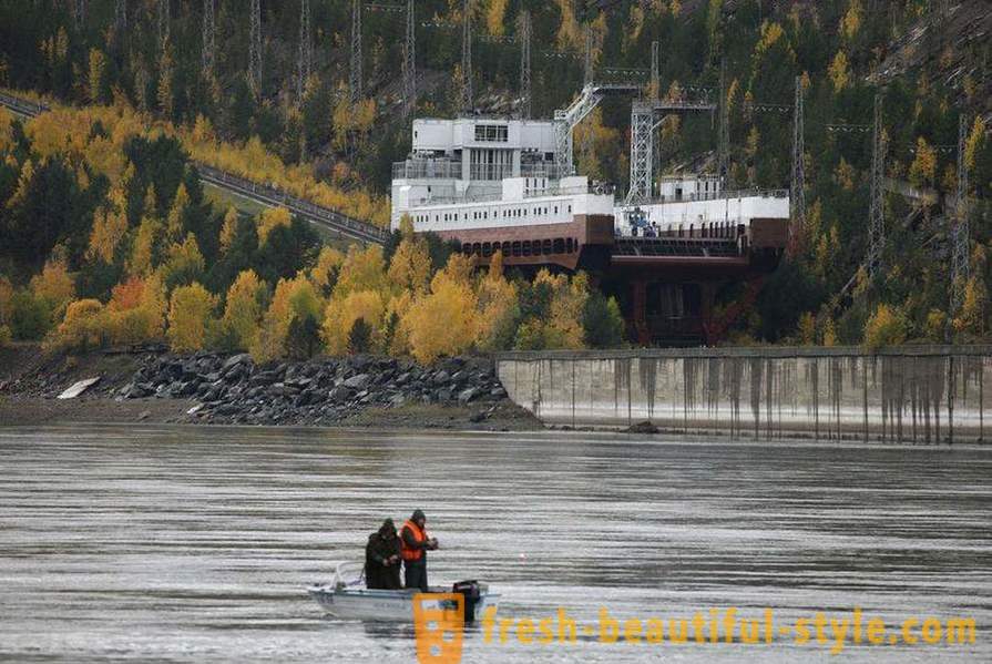 Krasnoyarsk reservoaret - beskyttede steder i Sibir