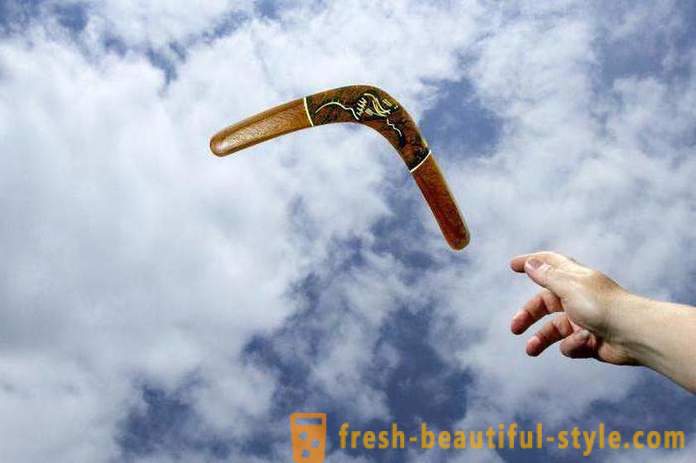 Hvordan å lansere en boomerang? nyttige tips