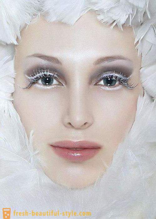 Makeup Snow Queen: alternativer makeup og foto