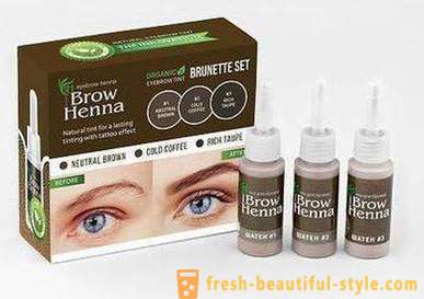 Henna for øyenbryn Brow Henna: anmeldelser, instrukser