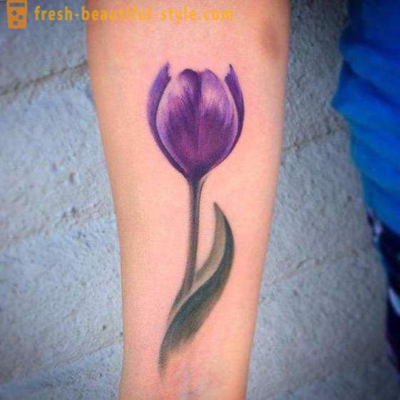 Blomst tatovering på håndleddet for jenter. verdi