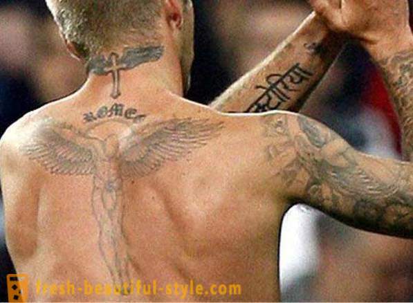 40 tatovering Beckham: deres tolkning og plassering på kroppen