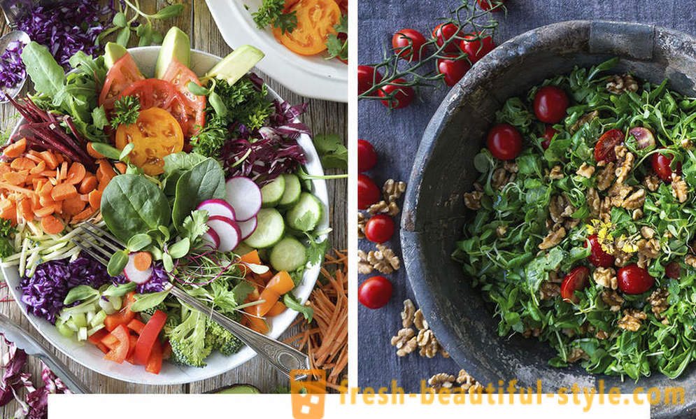 Lys, frisk, næringsrik: hvordan å forberede den perfekte salaten