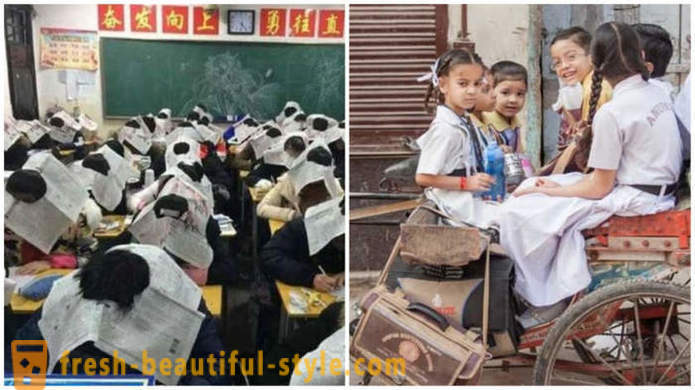 Merkelige tradisjoner i forskjellige land skoler