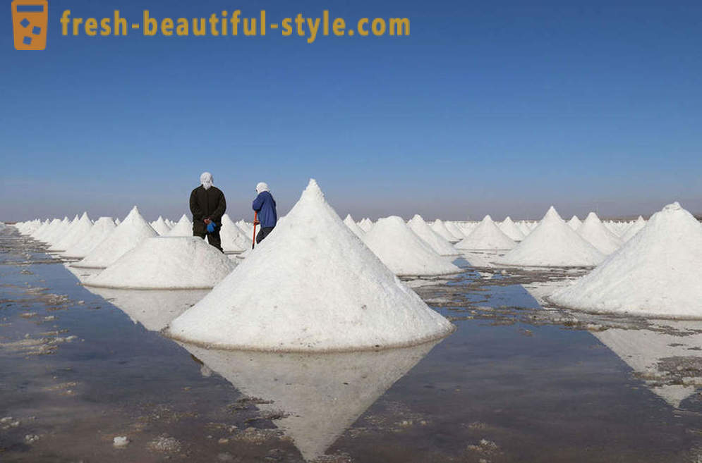 Steder hvor salt er minelagt, i bilder