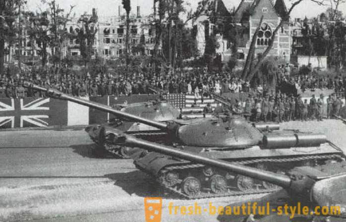 Hvorfor gjorde Sovjetunionen pekte på parade i Berlin, IS-3 tanker