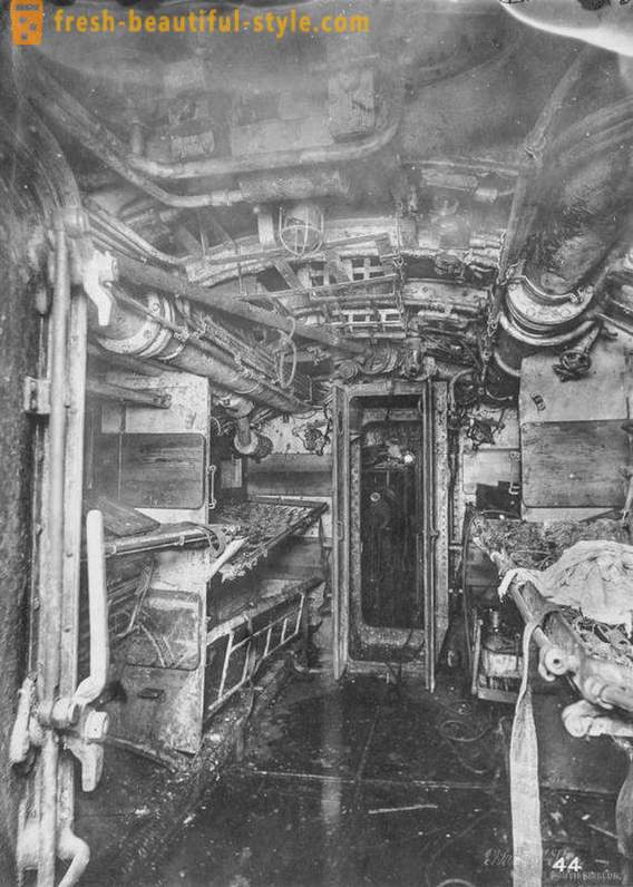 Creepy interiør vraket av den første verdenskrig