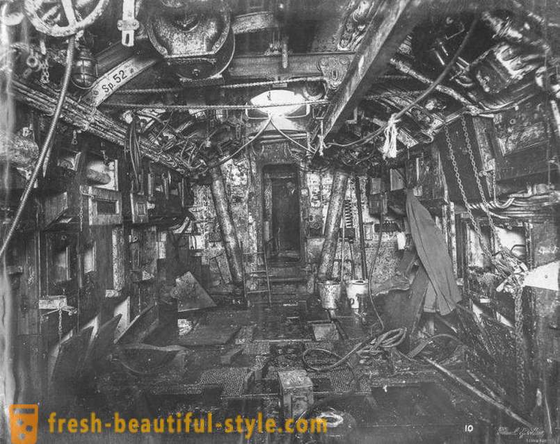 Creepy interiør vraket av den første verdenskrig