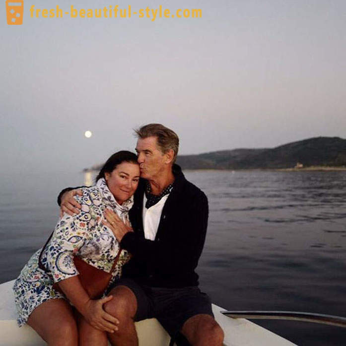 Pierce Brosnan og hans kone feiret sølvbryllup