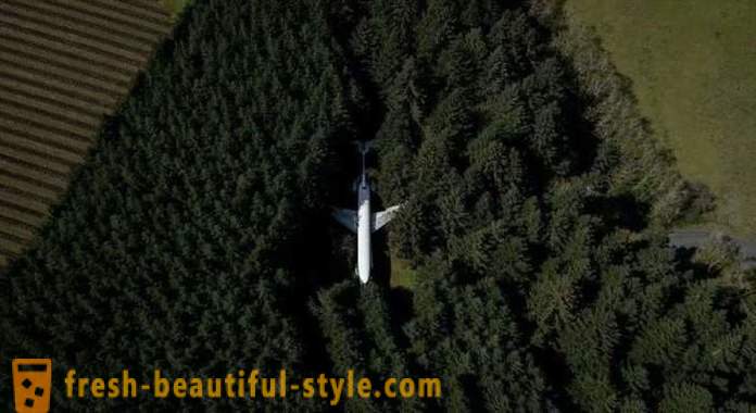 Amerikansk, 15 år som bor i et fly i midten av skogen