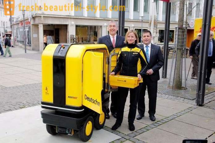 I Tyskland har vi opprettet en robot-assistent postbud og kurerer