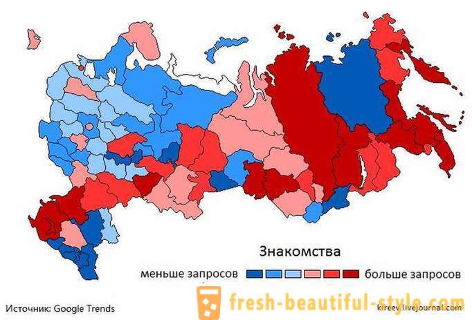 Geografisk skam og skjensel: hvor i Russland de fleste av Google 