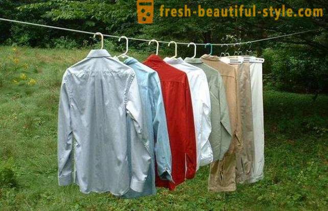Hvordan tørke klærne etter vask