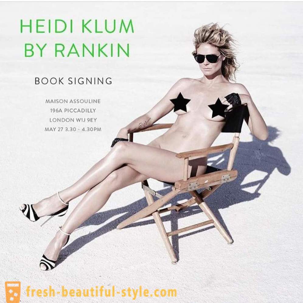 Heidi Klum strippet ned for en ærlig photoshoot
