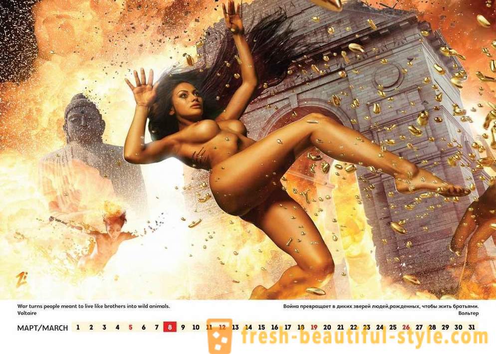 Showman Lucky Lee utgitt en erotisk kalender, ringer for Russland til Amerika og verden