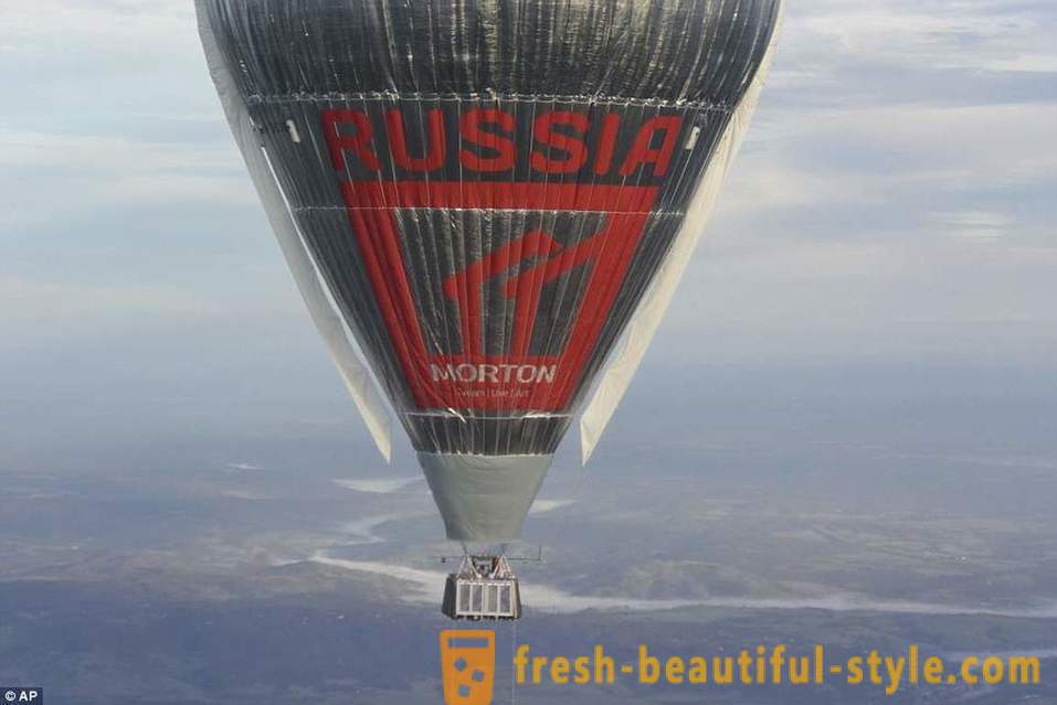 Russisk prest Fedor Konyukhov satte verdensrekord for verdensturné i en ballong