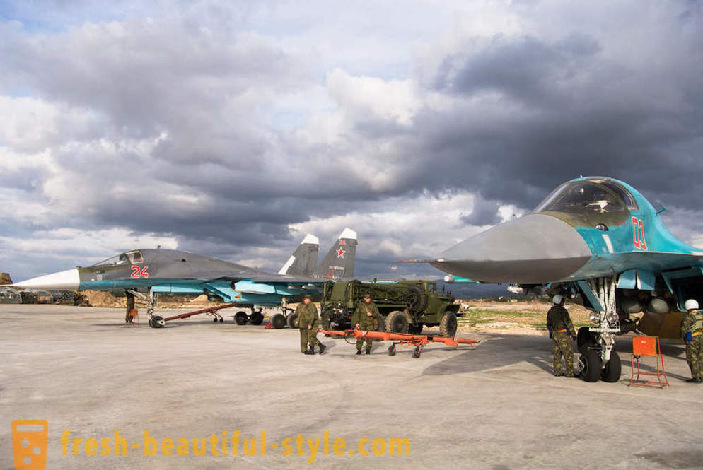 Russlands luftforsvar Aviation Base i Syria