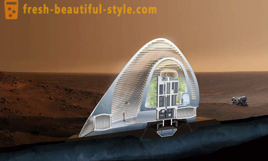 Huset på Mars, som er nettopp å bygge