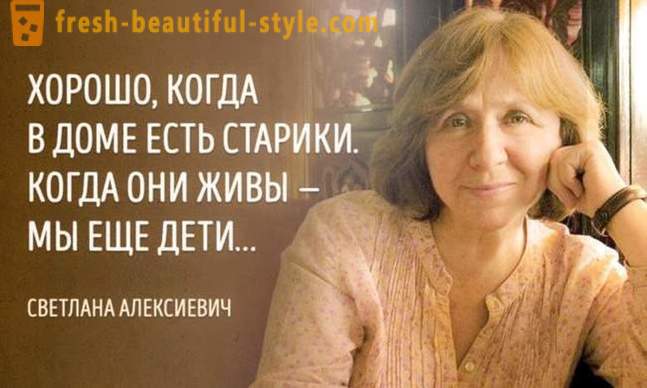 15 piercing siterer Nobelprisvinner Svetlana Aleksievich