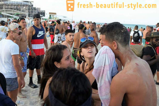Som amerikanske studenter tilbringer sine ferier i Miami