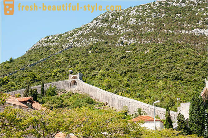 Gå på mur kroatiske halvøya