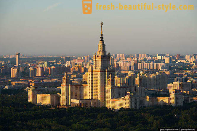 Moskva fra en høyde