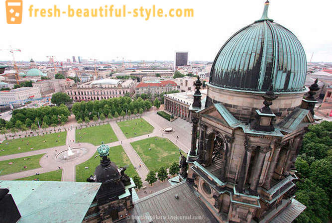 Berlin fra høyden av Berlin Cathedral