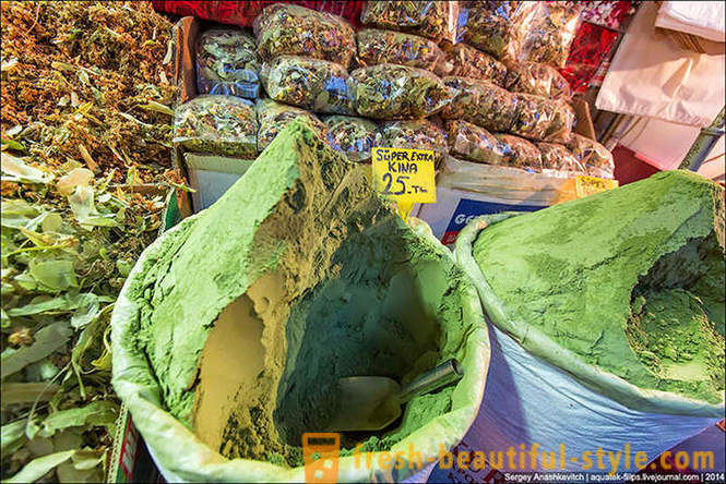 Market Walk krydder i Istanbul