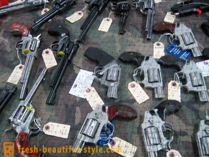 Utstilling og salg av våpen i USA