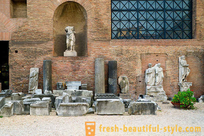Vandring langs de gamle badene i Roma