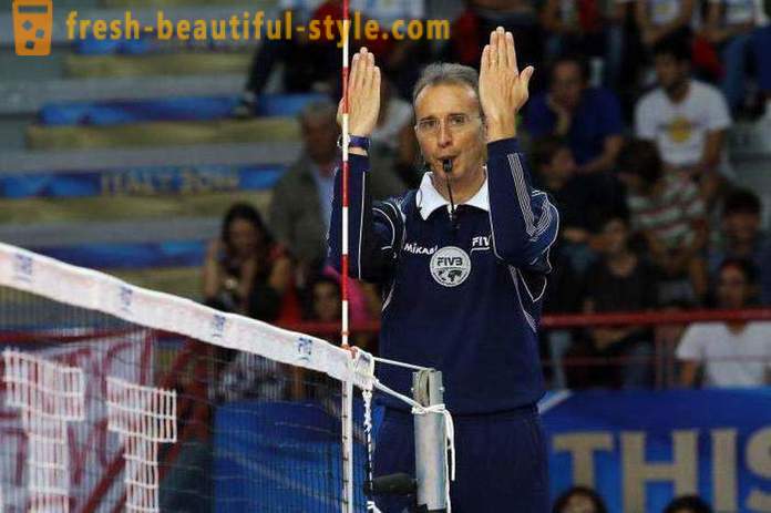 Grunnleggende gester av dommere i volleyball
