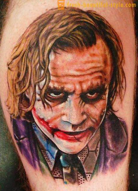 Joker Tattoo: symboler og bilder