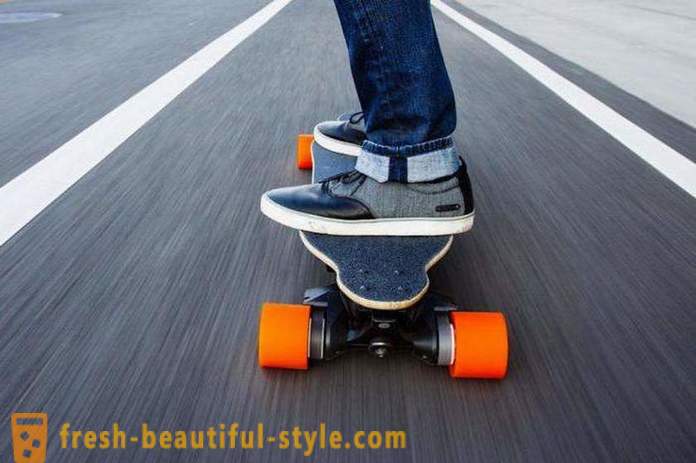 Giroskuter - elektrisk to hjul skateboard. Forskjeller fra firehjuls rullebrett