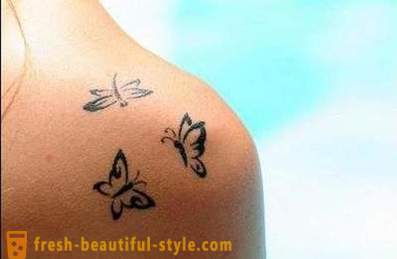 Små tatoveringer for jenter: en rekke alternativer og funksjoner bærbar bilder