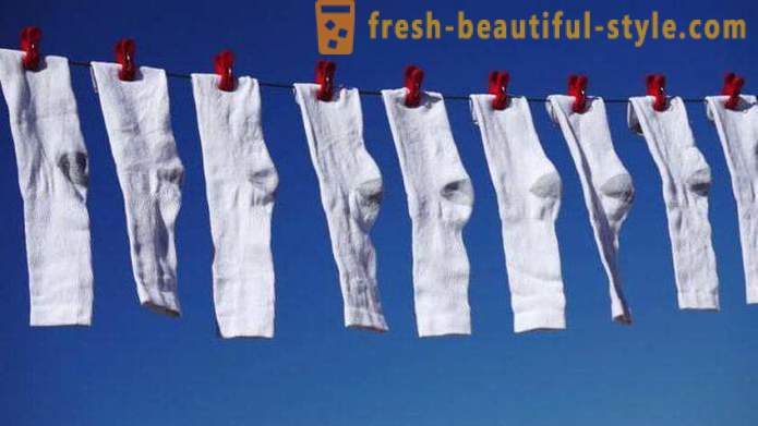 Hvite sokker liker å vaske hjemme?