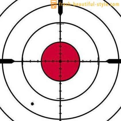Mål for skyting fra en luftrifle og pistol. Arter. utvalg