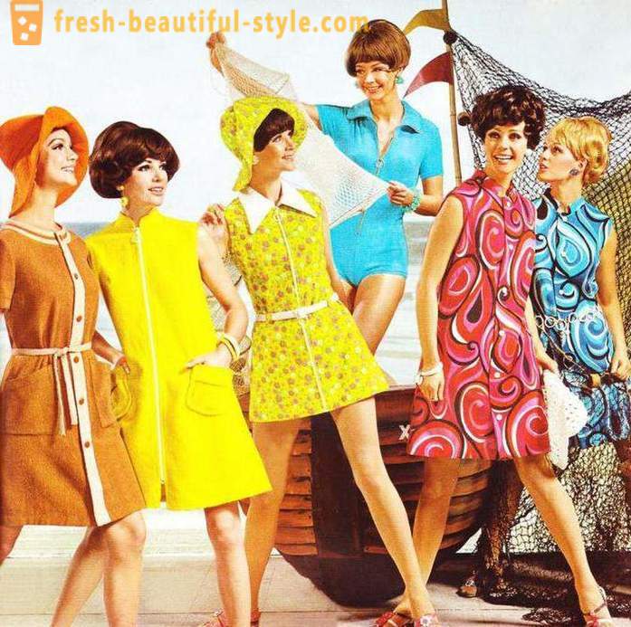 Kjole i samme stil som på 60-tallet. kle modellen