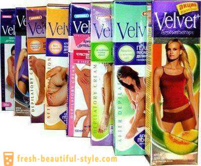 Krem for hårfjerning Velvet: Guide og anmeldelser