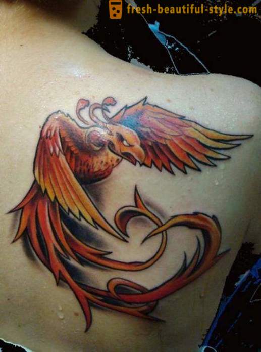 Phoenix - en tatovering, betydningen av som ikke kan forstås fullt ut