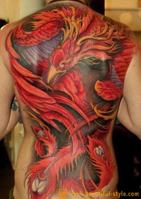 Phoenix - en tatovering, betydningen av som ikke kan forstås fullt ut