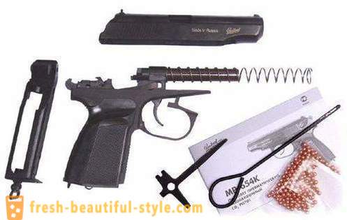 Makarov pistol pneumatisk: Spesifikasjoner