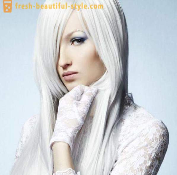 Hvitt hår. flekker og omsorgs tips