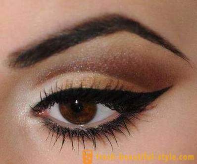 Vakker kveld makeup for brune øyne: en trinnvis beskrivelse