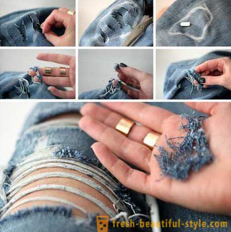 Mote Tips: Hvordan lage hull og rifter på hans jeans?