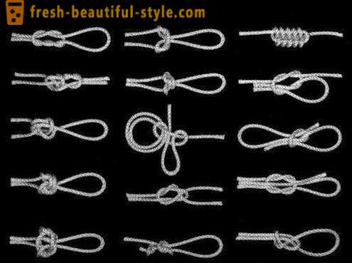 Gamle håndverket: hvordan å knytte en knute