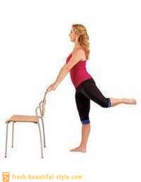 Effektive øvelser for raskt vekttap og dannelsen av benene på dem hjelp