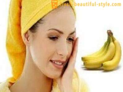Hjemme skjønnhetssalong: ansikts bananer