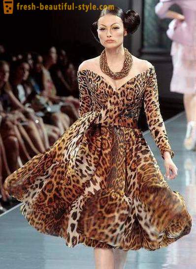 Leopard kjole: hva du skal ha og hvordan du skal ha?